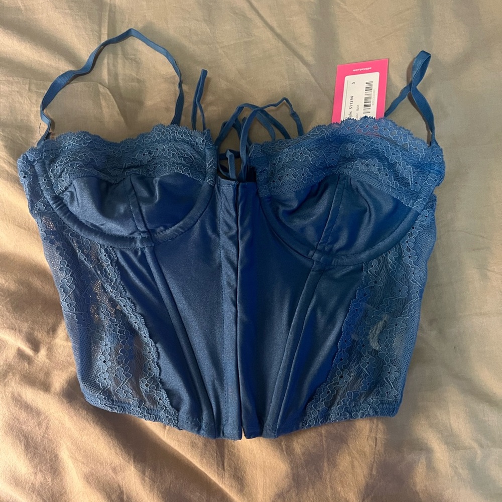 Edikted blue corset top
